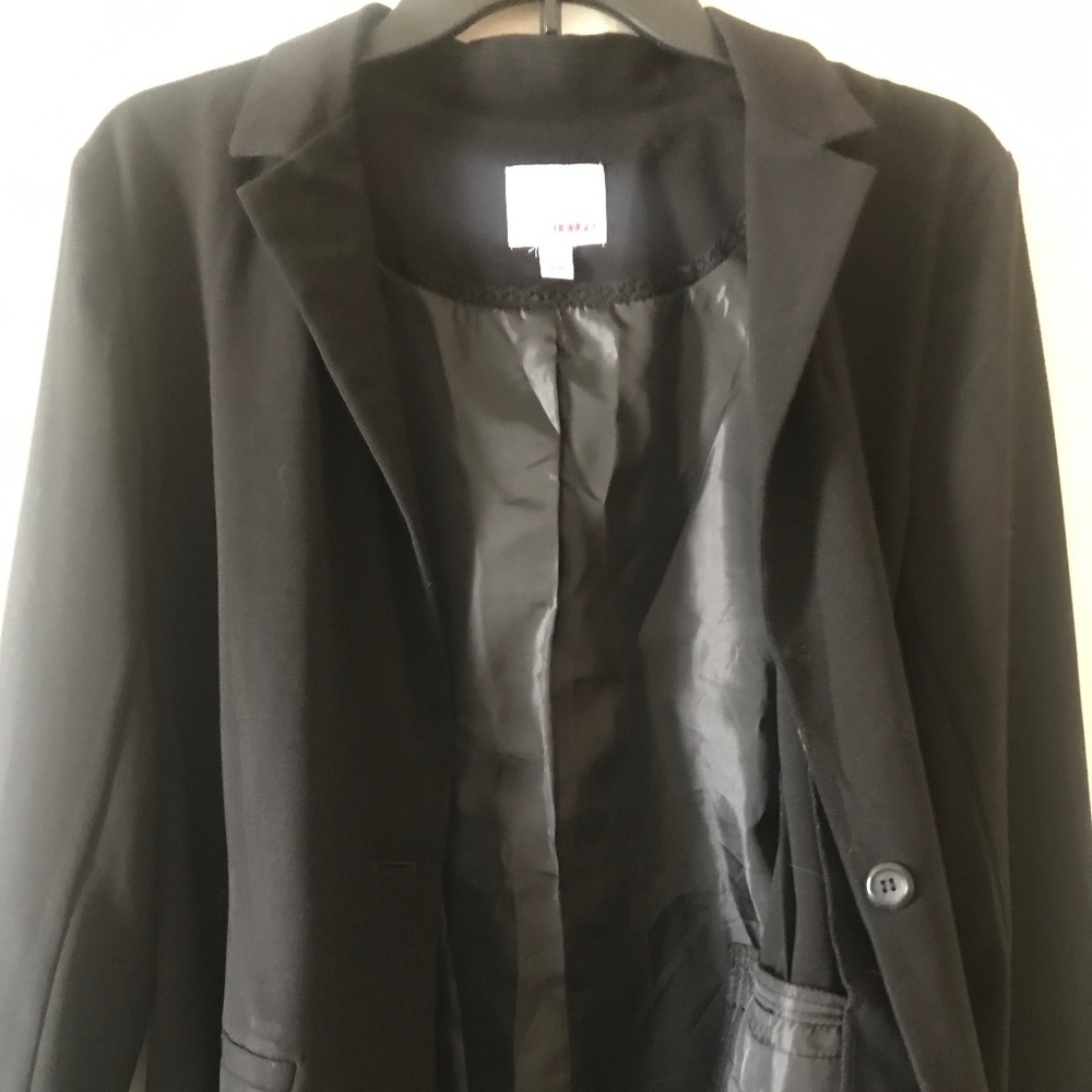 Bongo Single Button Blazer. Black. Large - image 5